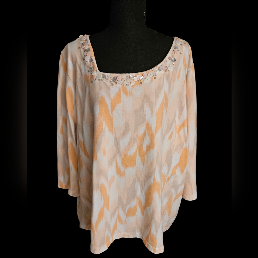 Ruby Rd. Woman Abstract Design Tunic, Size 3X